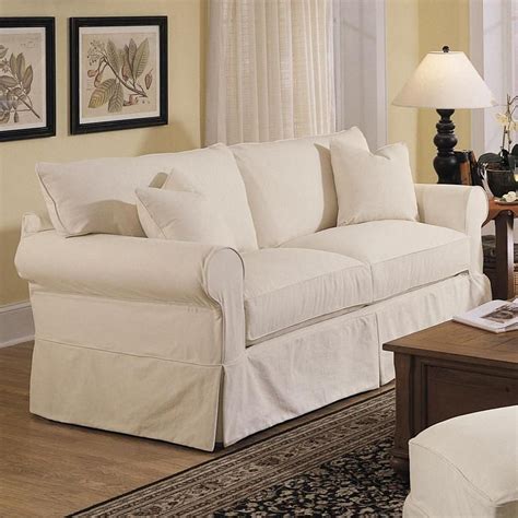 Love this White Slipcover Sofa, Slipcovered Sofa, Slipcovers, Linen Sofa, Gray Sofa, Country ...