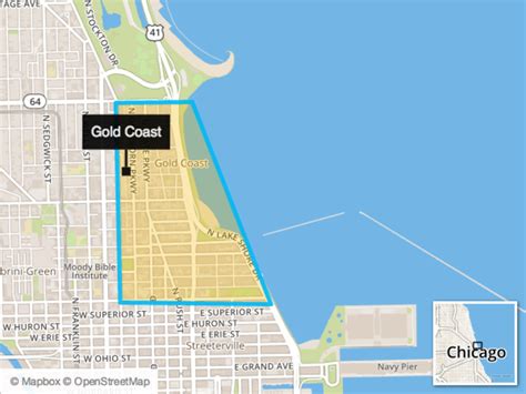 Gold Coast Chicago Map - Lucia Rivalee