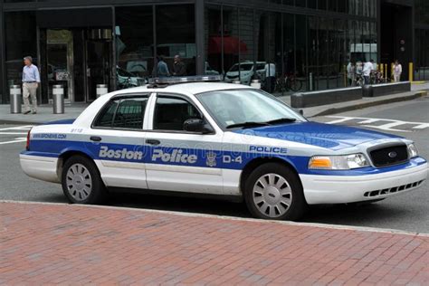 Boston Police Car editorial stock image. Image of white - 20866184