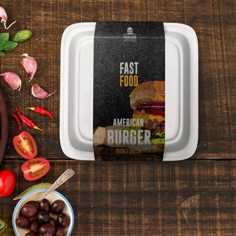 Free Fast Food Packaging Mockup PSD Template - Mockup Den