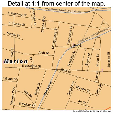 Marion South Carolina Street Map 4544575