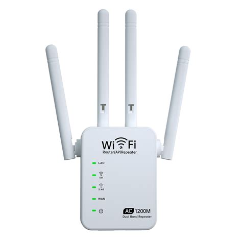 AC 1200M Dual Band Wireless AP Repeater WiFi Amplifier 2.4GHz 5GHz Router Range Extender Signal ...