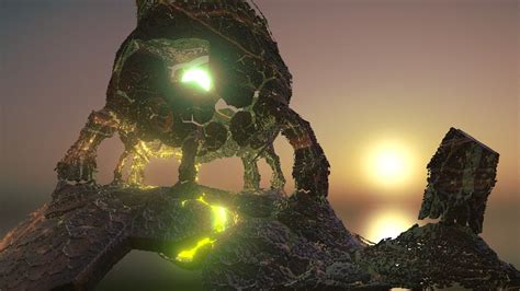 3D Fractal - Pillars of Creation - Download Free 3D model by Neberkenezer [a615357] - Sketchfab