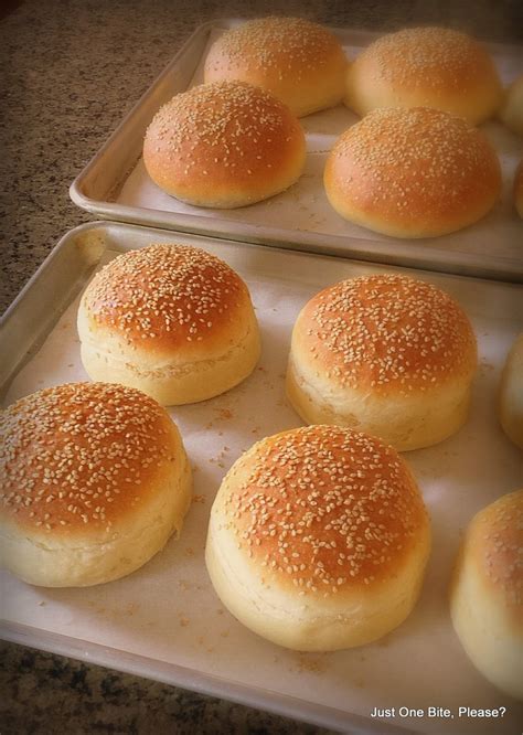 Homemade Hamburger Buns – Classic & Big Mac “Club” – Just One Bite, Please?