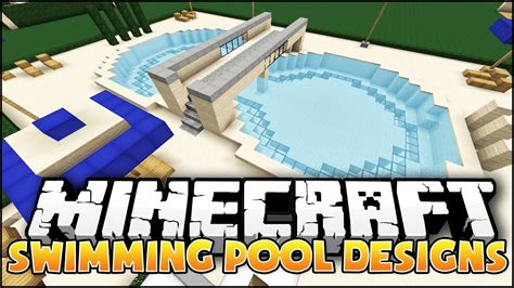 Minecraft: Swimming Pool Designs - YouTube