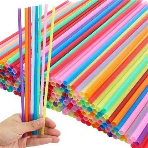 Plain Plastic Drinking Straw - 3 mm coconut straw, Bag Of 300, Size: 8 Inch,11 Inch at Rs 20 ...