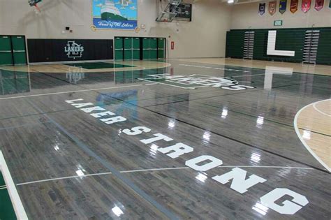 Laker High School gym gets new floor - Huron Daily Tribune