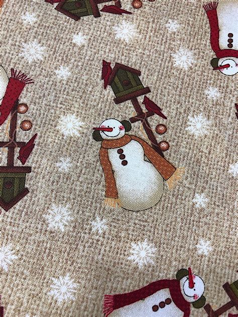 Winter Wonderland Snowman Fabric Benartex 100% Cotton - Etsy