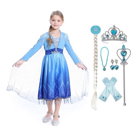 Elsa Act 2 Halloween Costume for Girls, Frozen 2，Includes Accessories - Walmart.com