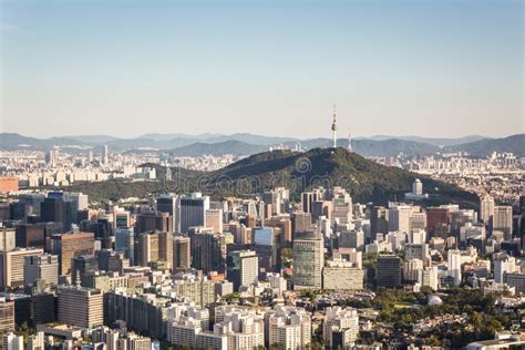 Aerial View of Seoul, South Korea Capital City Stock Image - Image of fortress, clear: 61935725