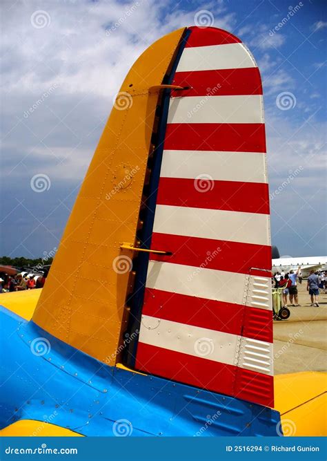 Colorful Airplane Rudder Stock Images - Image: 2516294