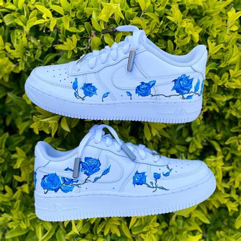 Royal Blue Rose Air Force 1 Custom | Custom air force 1, Personalized ...