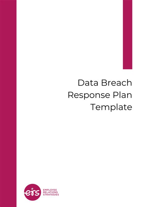 Data Breach Response Plan Template | ER Strategies