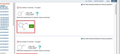 Solved Show both enantiomers if a racemic mixture is | Chegg.com