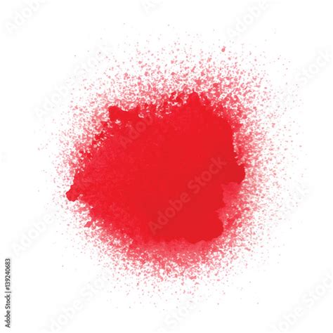 Red spray paint on white background Stock Vector | Adobe Stock