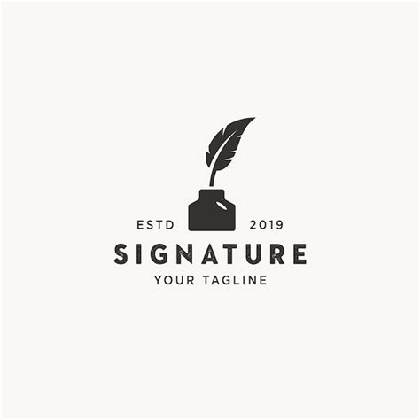 Premium Vector | Signature logo