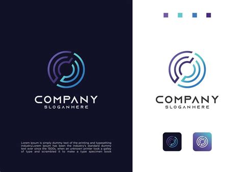 Download Modern Circle Tech Logo Design Template