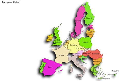 Create Custom European Union Map Chart with Online, Free Map Maker.