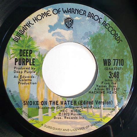 Deep Purple - Smoke On The Water (1973, Vinyl) | Discogs