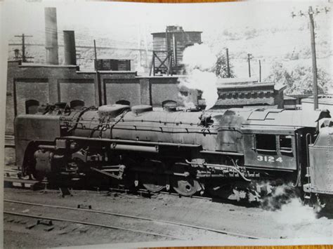 Locomotive at the Poughkeepsie train station in Poughkeepsie, NY 1949 ...