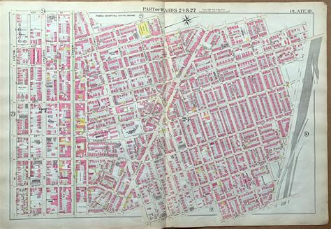 West Philadelphia Map Original 1895 Atlas Map University - Etsy UK