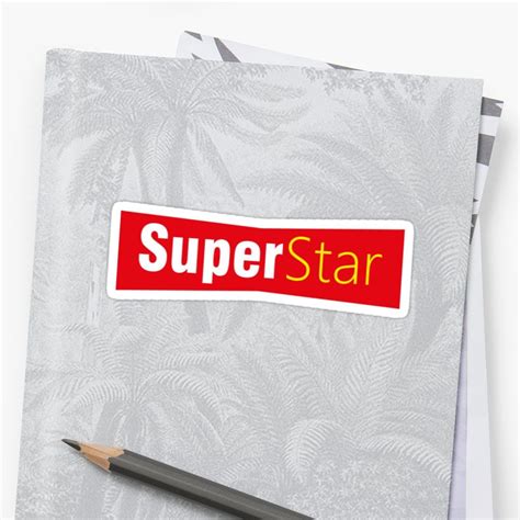 Super Star Sticker by alijun | Logo sticker, Transparent stickers ...