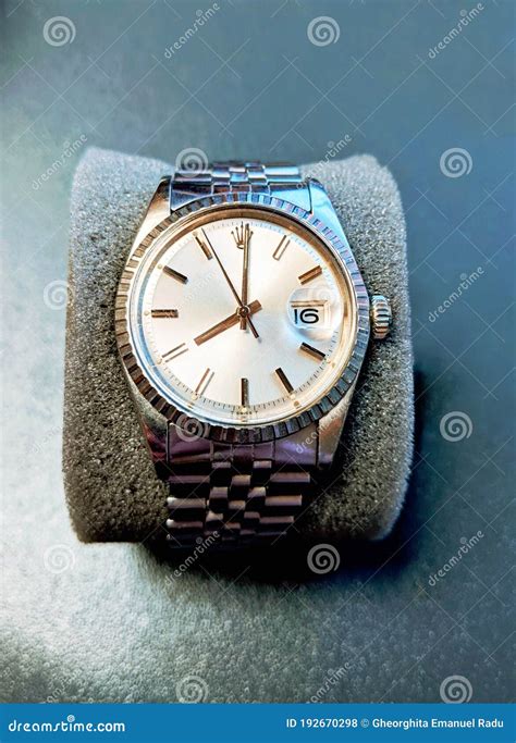 Chronograph Wrist Watch with Metal or Leather Strap. Swiss Made. Stock Photo - Image of elegant ...