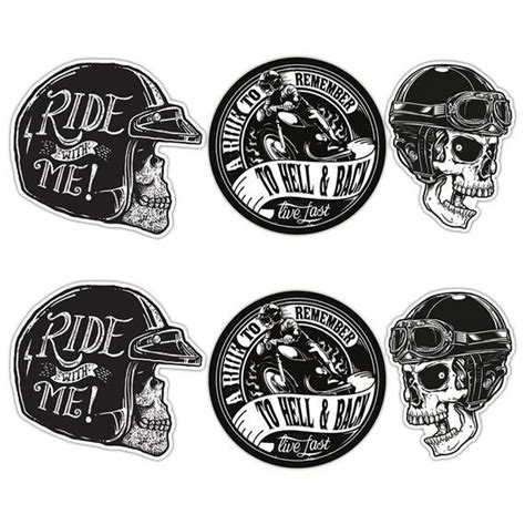 Biker Motorcycle Large Sticker Decal set | Motorcycle stickers, Iphone stickers, Stickers