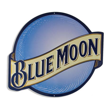 Blue Moon Belgian White Beer Label Tin Sign | Blue moon beer, Blue moon ...