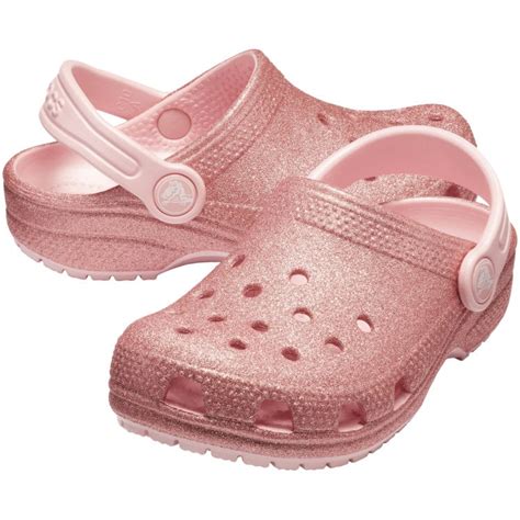 Crocs Kids' Classic Pink Glitter Clog by Crocs at Fleet Farm