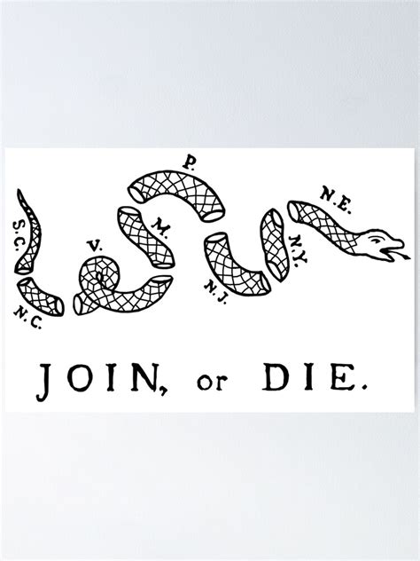 "Join or Die" Poster for Sale by michaelwpg | Redbubble