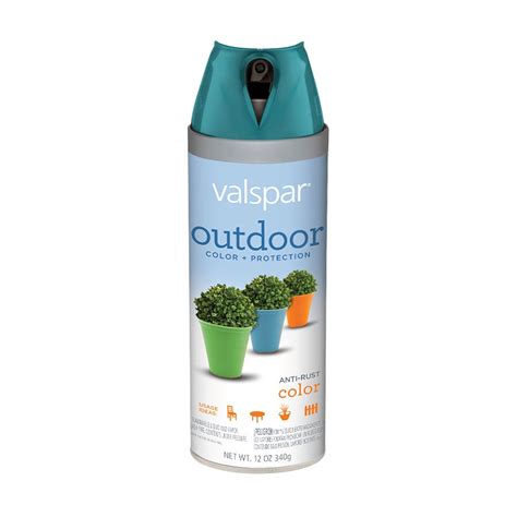 Shop Valspar Peacock Blue Outdoor Spray Paint at Lowes.com