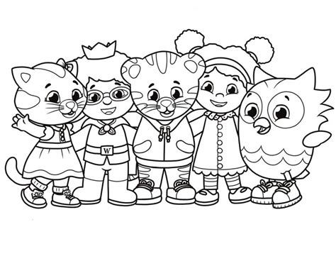 Daniel Tiger Coloring Pages - Visual Arts Ideas