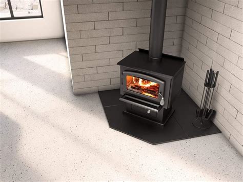 60" Corner Modular Floor Protection System for Wood and Pellet Stoves - Hearth Pad AC02787 ...