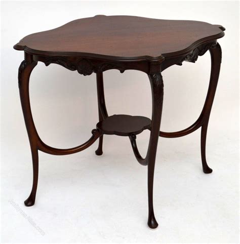 Antique Art Nouveau Mahogany Occasional Table - Antiques Atlas