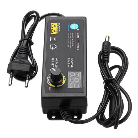 New KJS-1509 3-12V 5A Power Adapter Adjustable Voltage Adapter LED ...