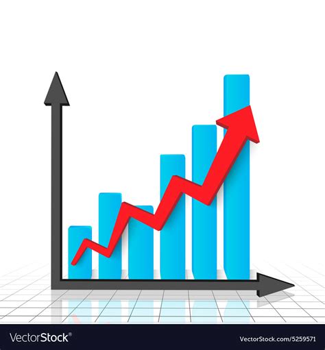 Business graph and chart Royalty Free Vector Image