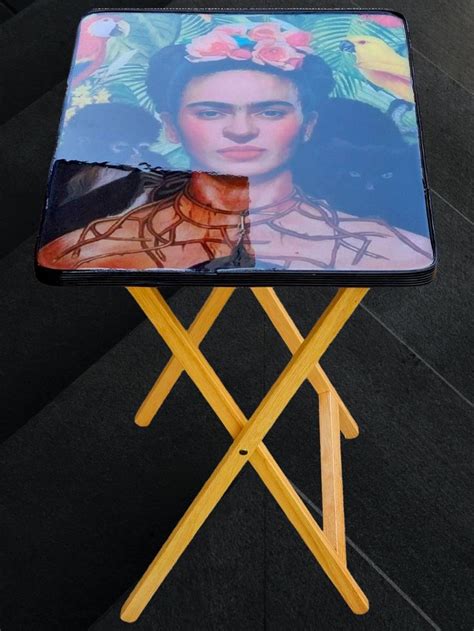 This item is unavailable - Etsy | Frida kahlo paintings, Kahlo paintings, Folding snack table