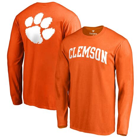 Men's Orange Clemson Tigers Primetime Long Sleeve T-Shirt