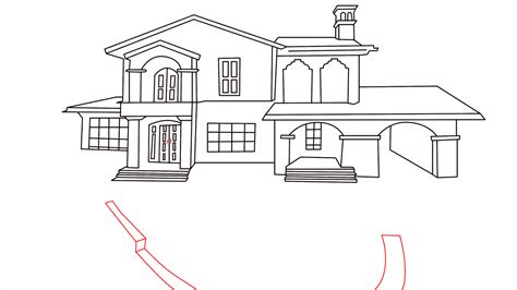 How To Draw A Mansion Step by Step - [15 Easy Phase]