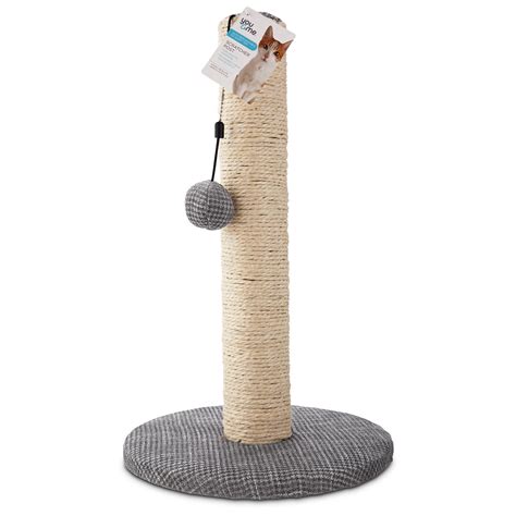 You & Me Sisal Cat Scratching Post Grey | Petco