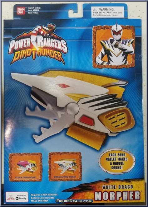 Power Rangers Dino Thunder White Raptor Charger 5 White Ranger Factory Seal New ...