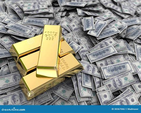 Money And Gold Royalty Free Stock Image - Image: 30367066