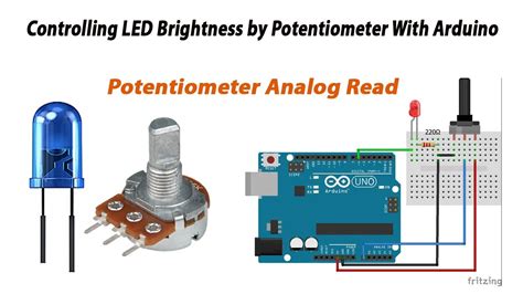 Controlling LED Brightness by Potentiometer With Arduino - YouTube