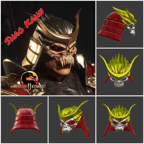 STL file Shao Kahn helmet from Mortal Kombat 11 - Earthrealm Monarch・3D printer design to ...