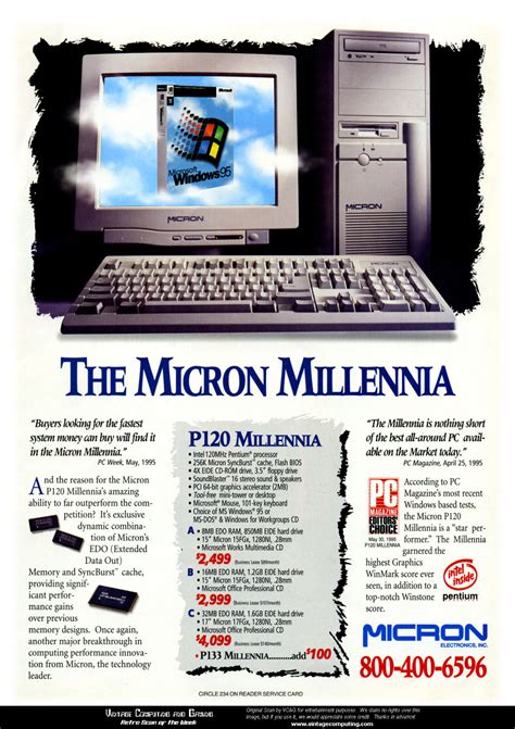 VC&G | » [ Retro Scan of the Week ] The Micron Millennia