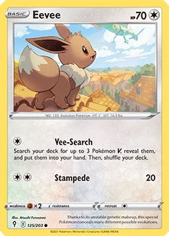 Eevee | Evolving Skies | TCG Card Database | Pokemon.com