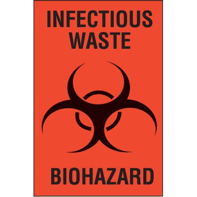 Biohazard Labels - Infectious Waste | Emedco