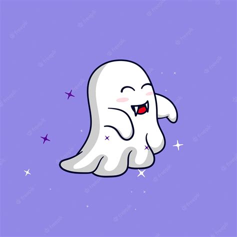 Premium Vector | Cute ghost cartoon halloween mascot halloween characters