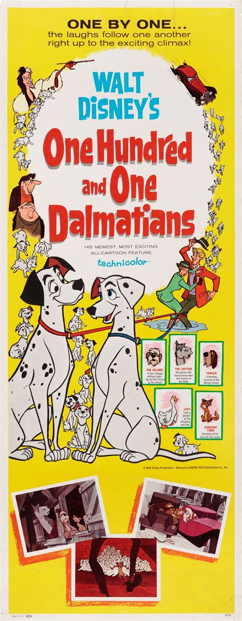 101 Dalmatians Original 1961 U.S. Insert Movie Poster - Posteritati ...